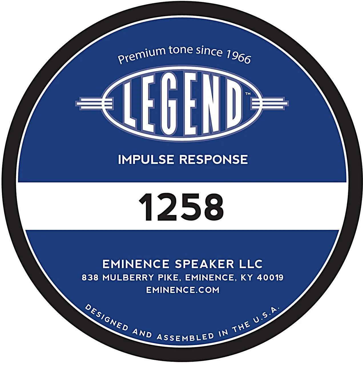 Eminence Legend 1258 扬声器脉冲响应