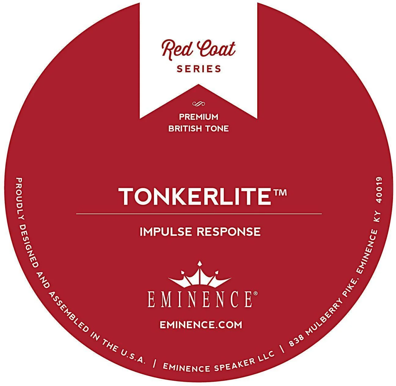 Eminence Tonkerlite 扬声器脉冲响应