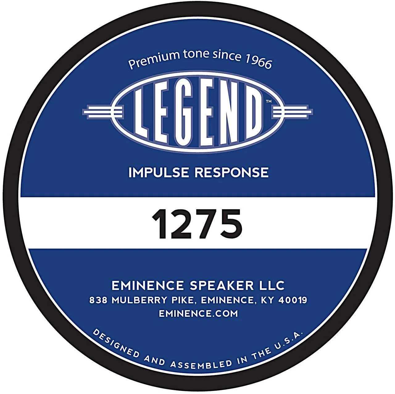 Eminence Legend 1275 扬声器脉冲响应