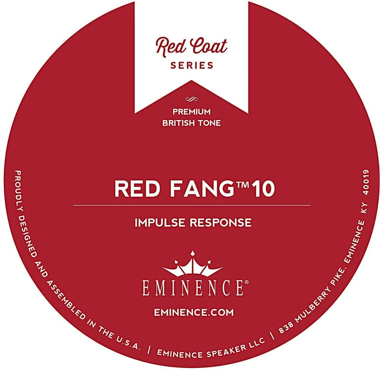 Eminence Red Fang 10 扬声器脉冲响应