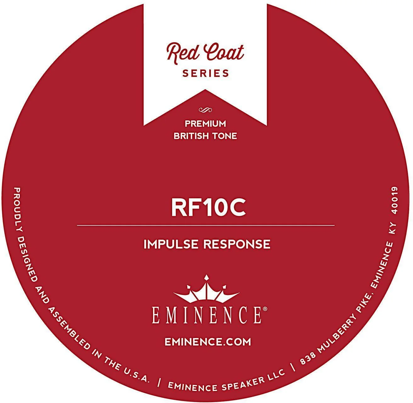 Eminence RF10C Red Fang Ceramic 扬声器脉冲响应