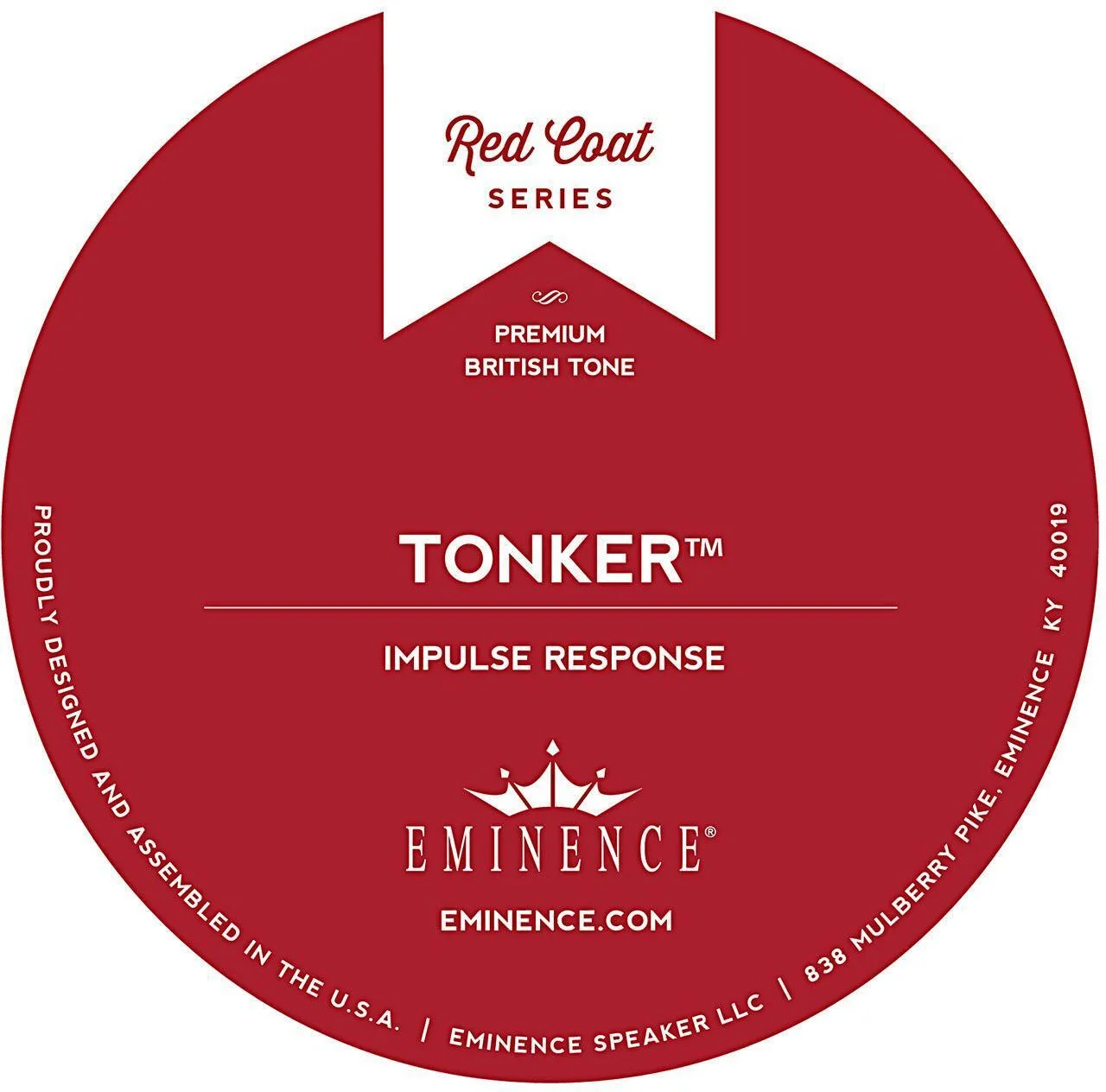 Eminence Tonker 扬声器脉冲响应