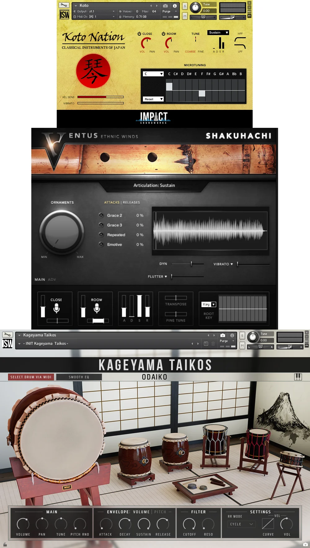 Impact Soundworks Instruments of Japan Bundle 日本乐器套装（适用于 Kontakt）