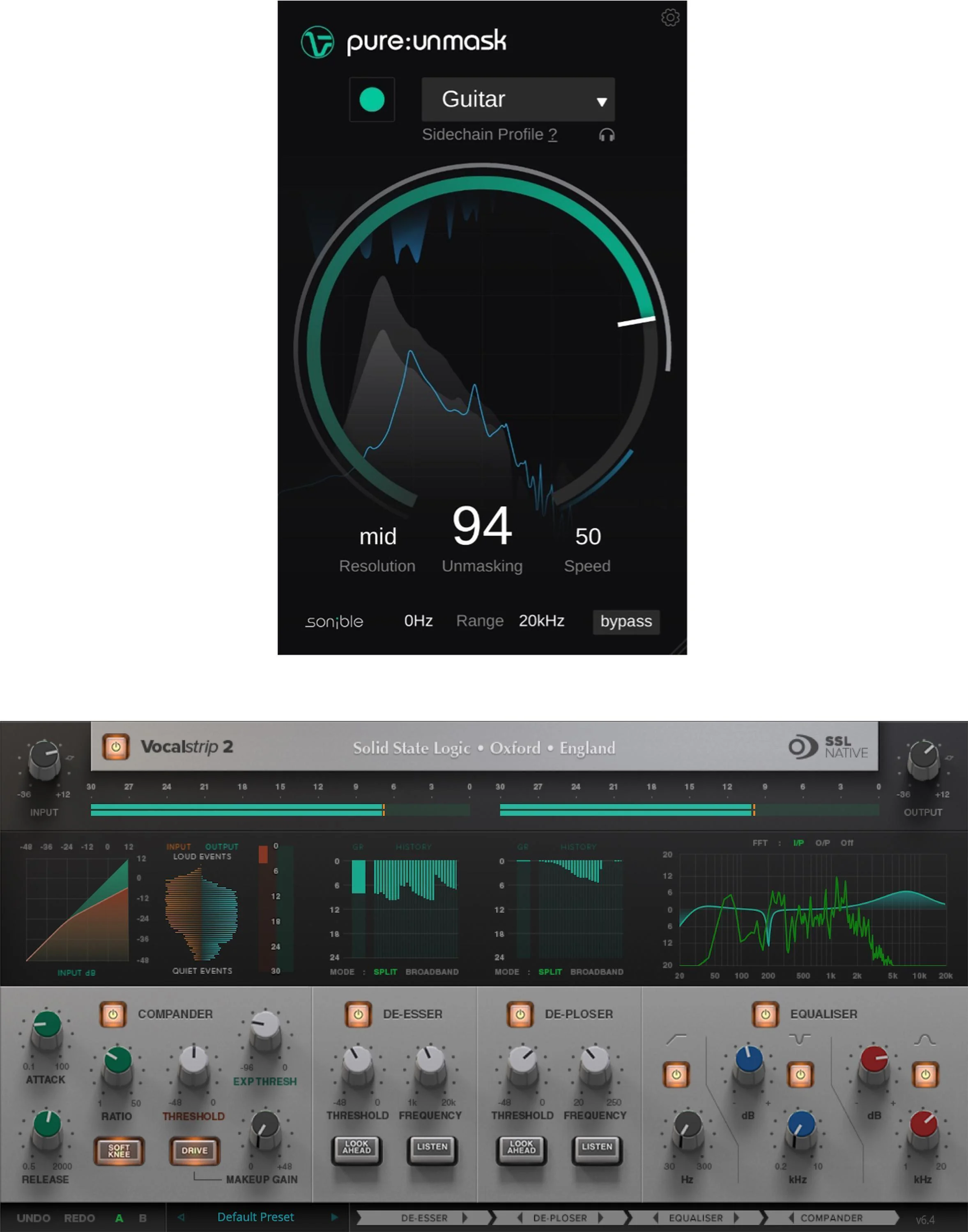 Solid State Logic VocalStrip 2 + Sonible pure:unmask 套装