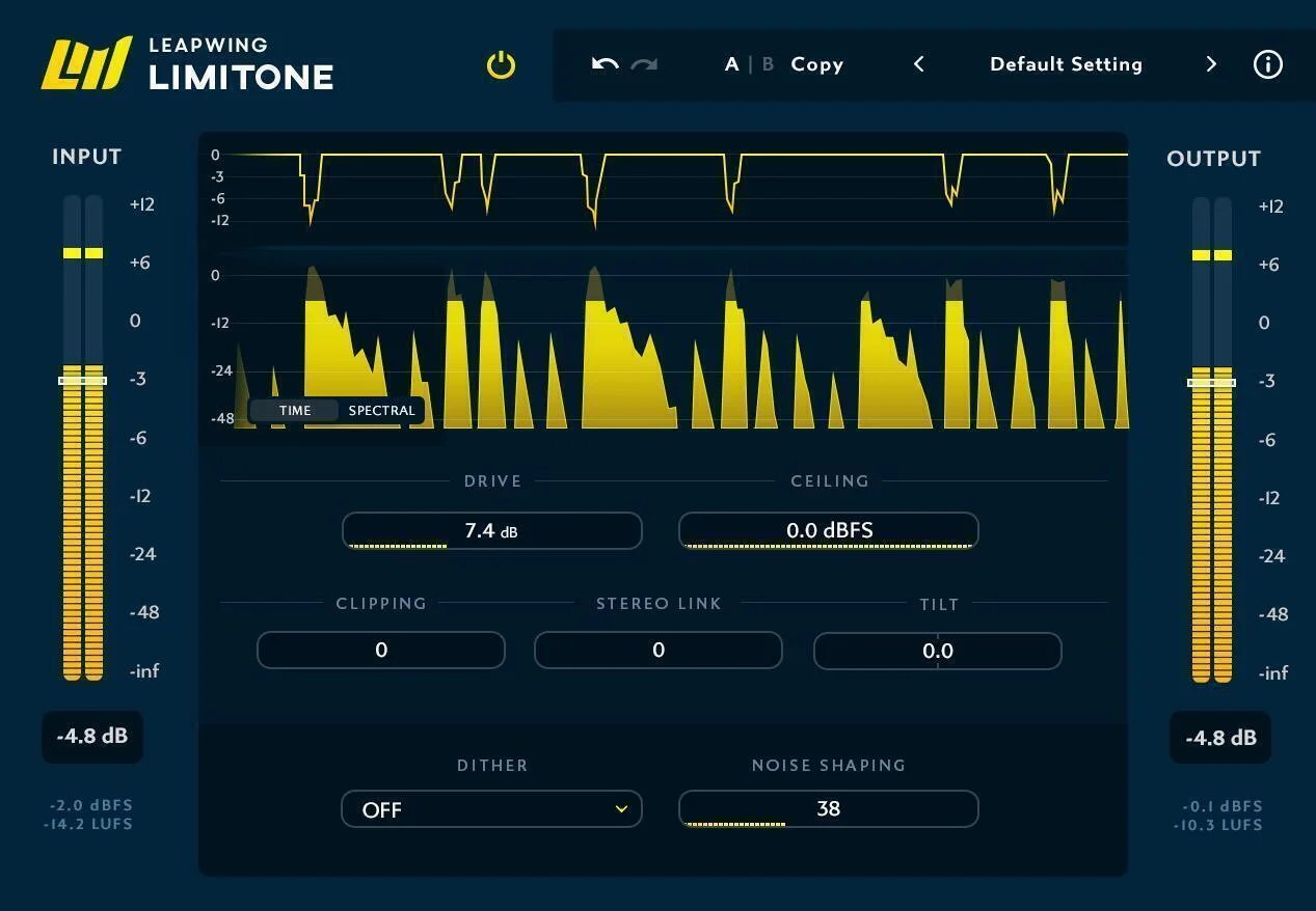 Leapwing Audio LimitOne 双级限幅器插件