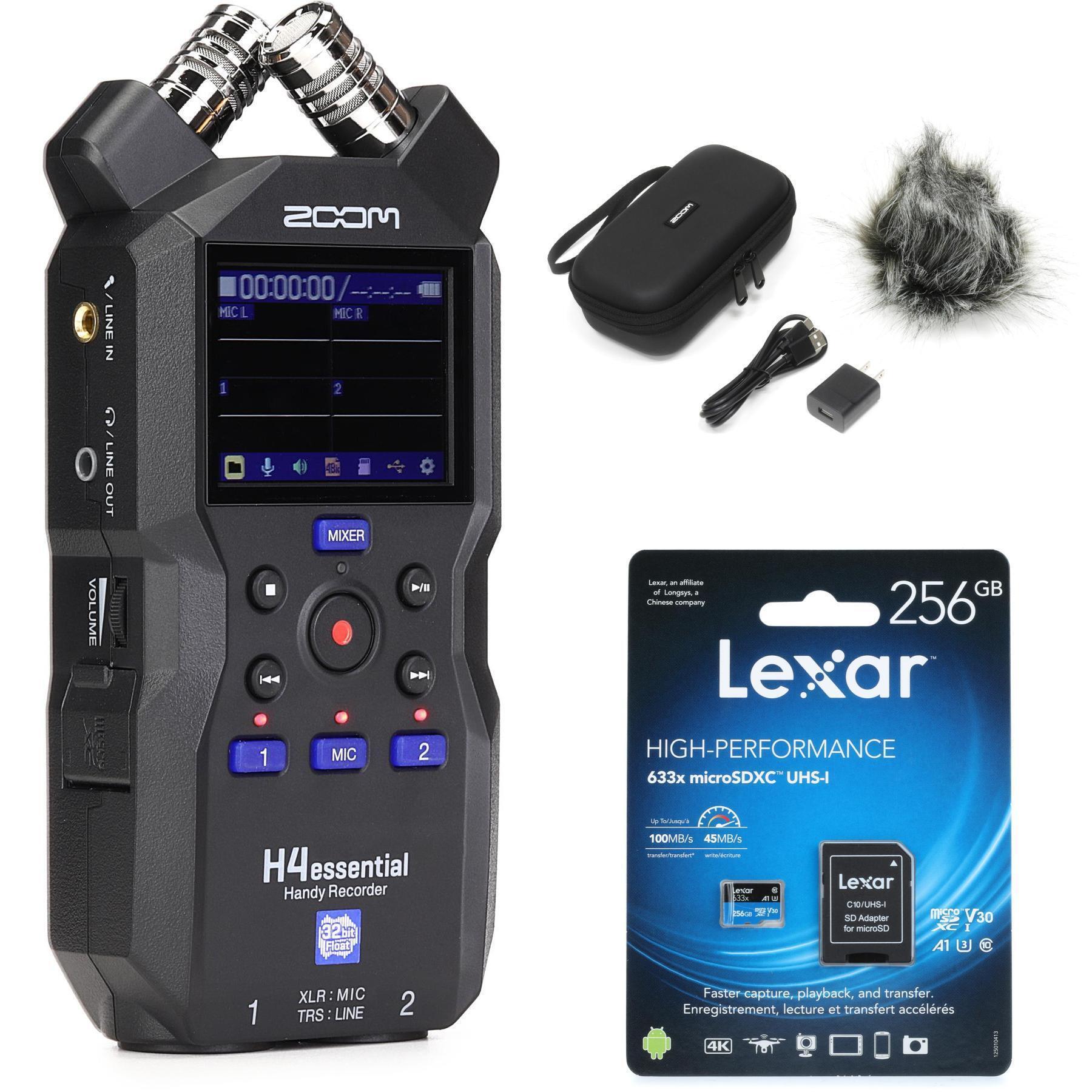 Zoom H4essential 便携式录音机基础套装