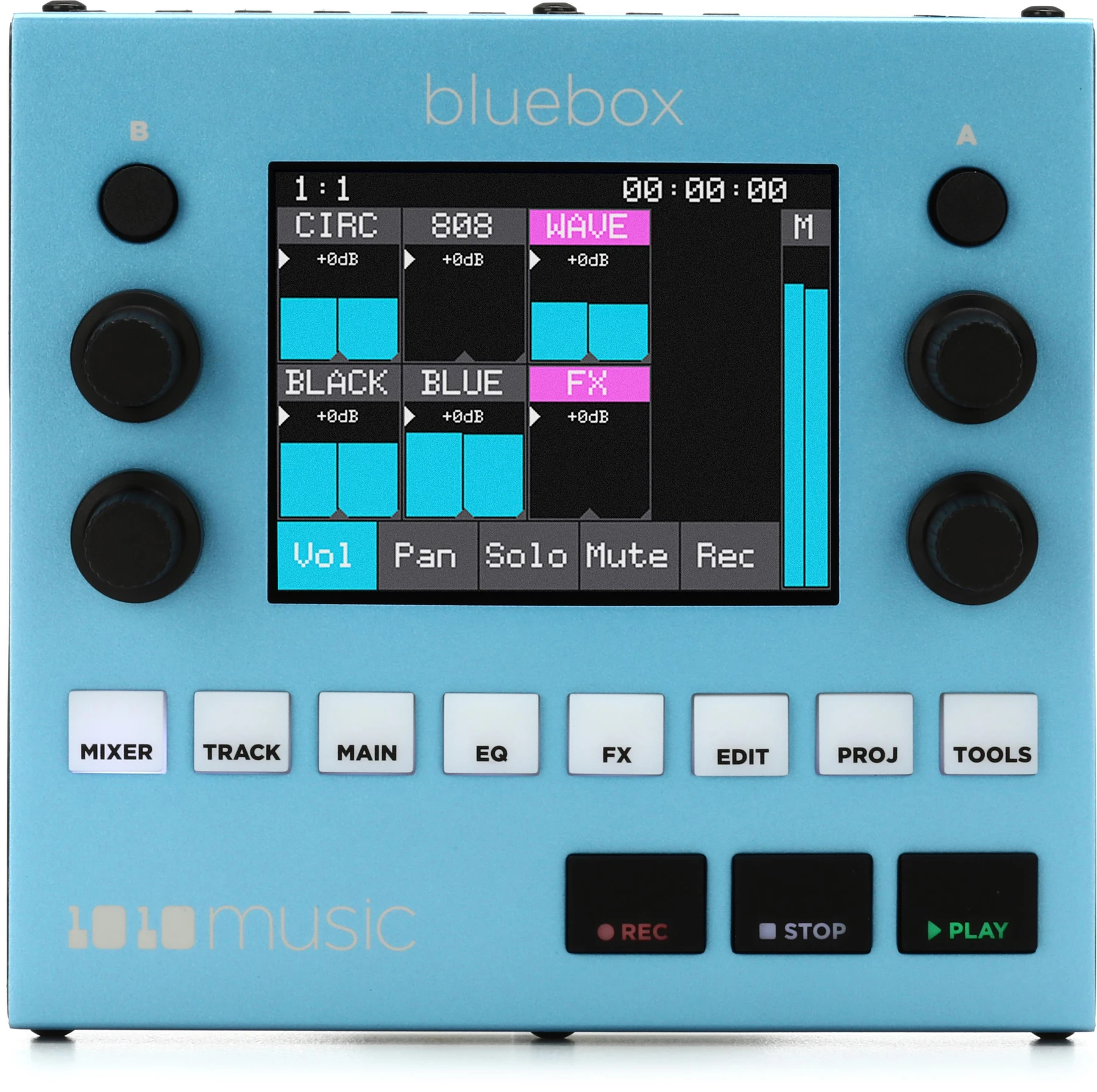 1010music Bluebox 紧凑型数字调音台兼录音机