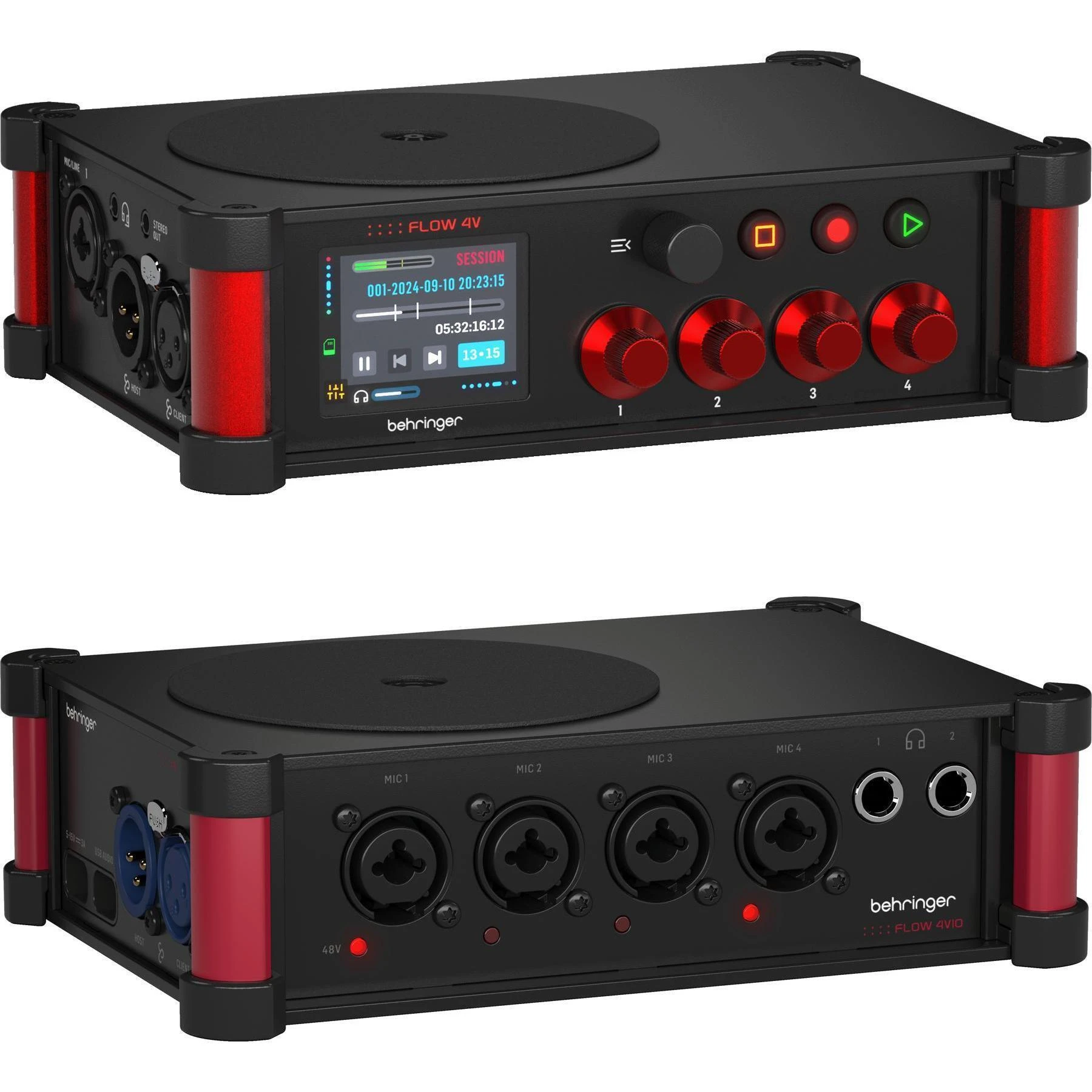 Behringer Flow 4V 现场录音机（含4Vio输入/输出扩展器）
