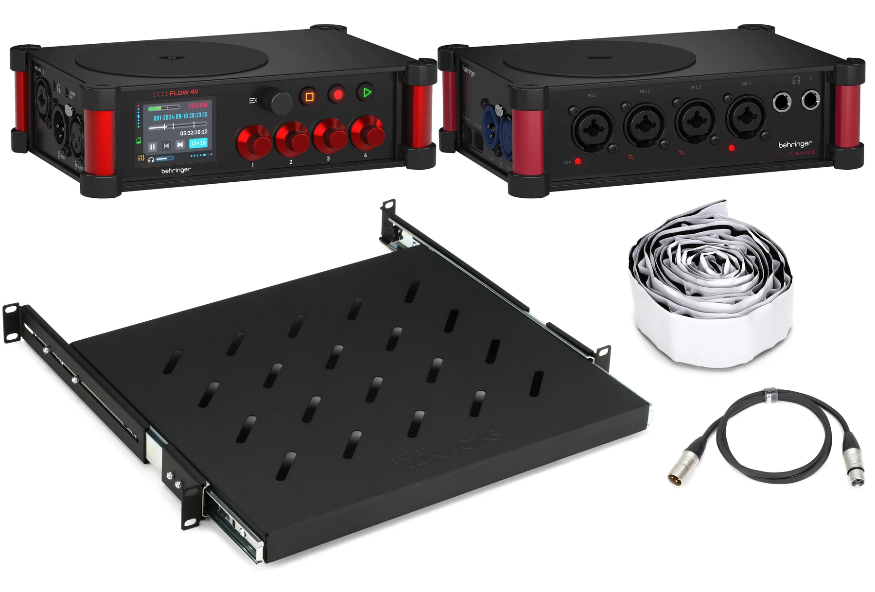 Behringer Flow 4V 现场录音机兼扩展器机架安装套装