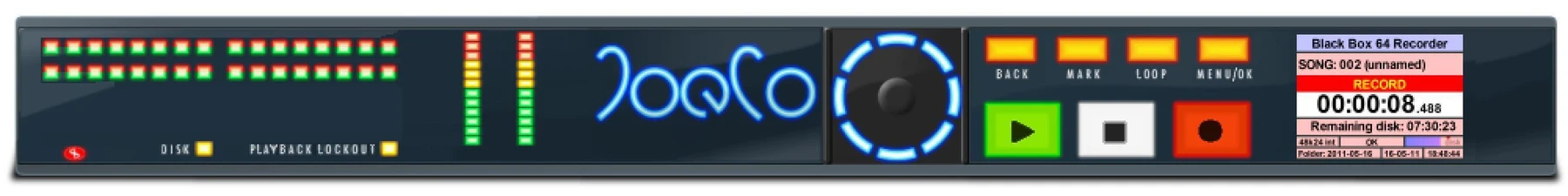 JoeCo BlackBox BBR64-DANTE 64轨录音机（含DANTE网络音频功能）