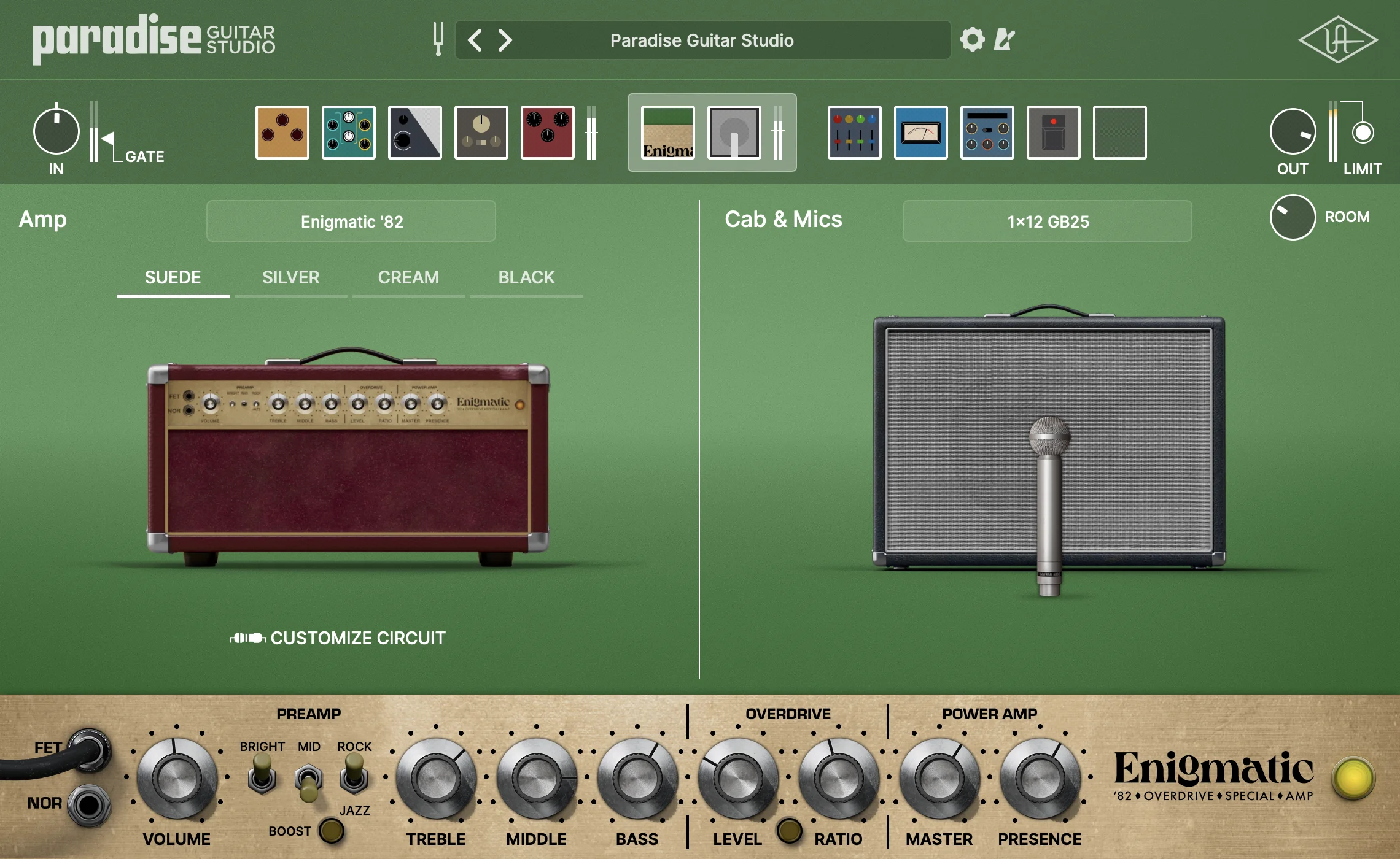 Universal Audio Paradise 吉他录音室放大器与效果器插件 - 从指定 UAD Amp 插件交叉升级