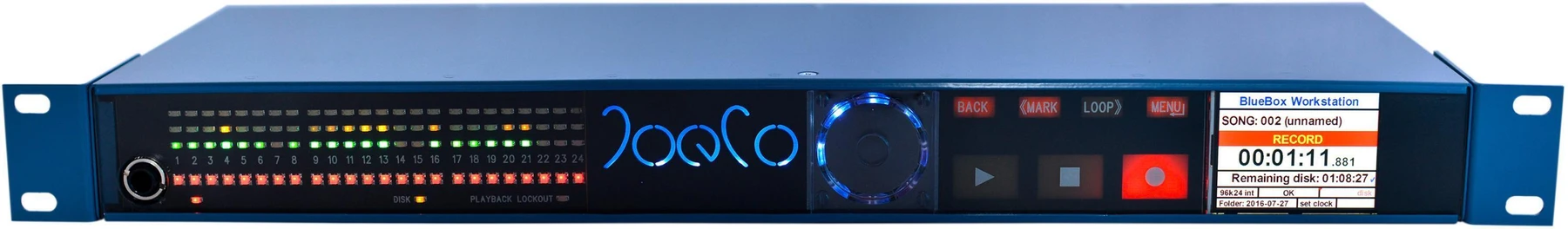 JoeCo BlueBox BBWR08MP 24通道音频接口/录音机