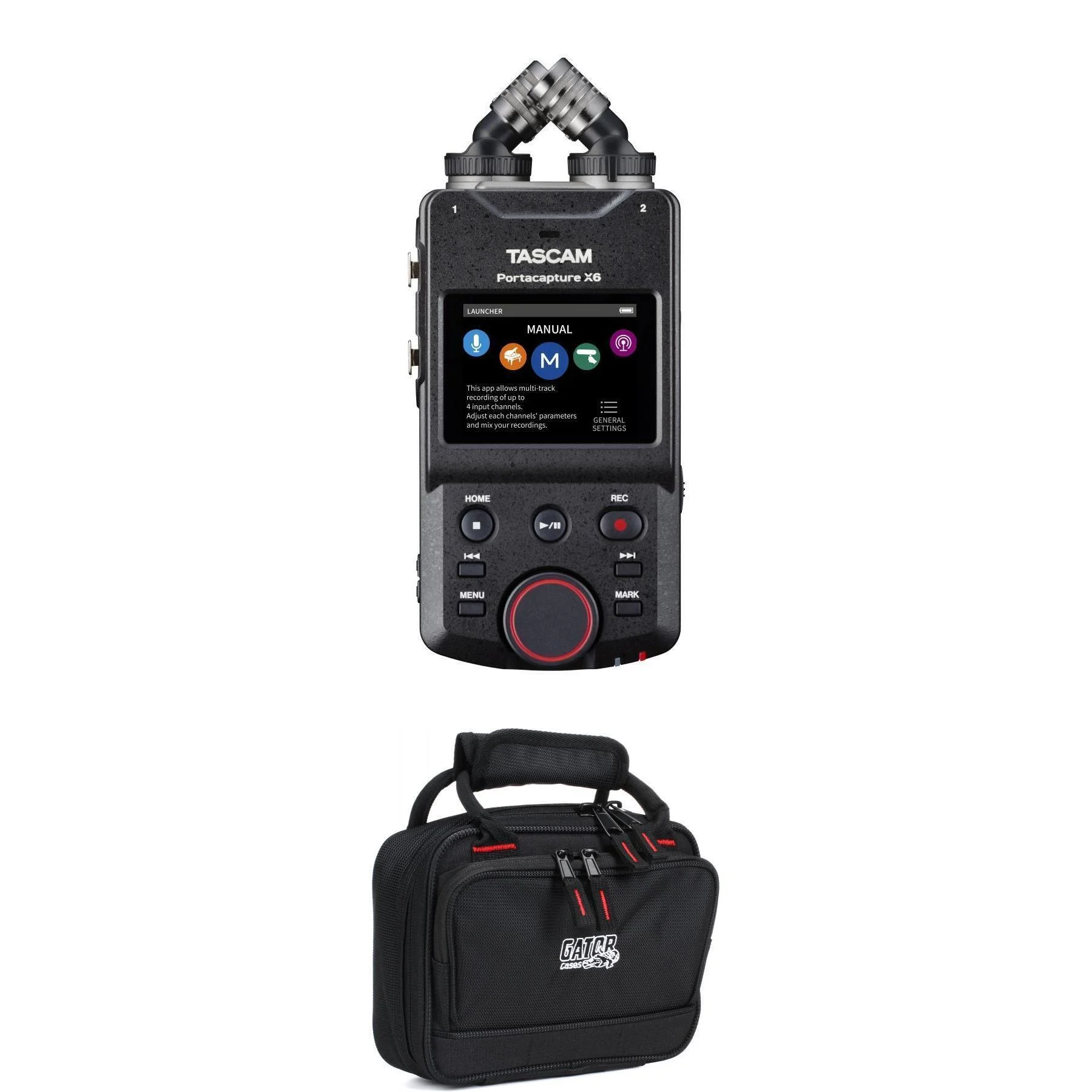TASCAM Portacapture X6 高分辨率自适应多轨录音机（含便携包）