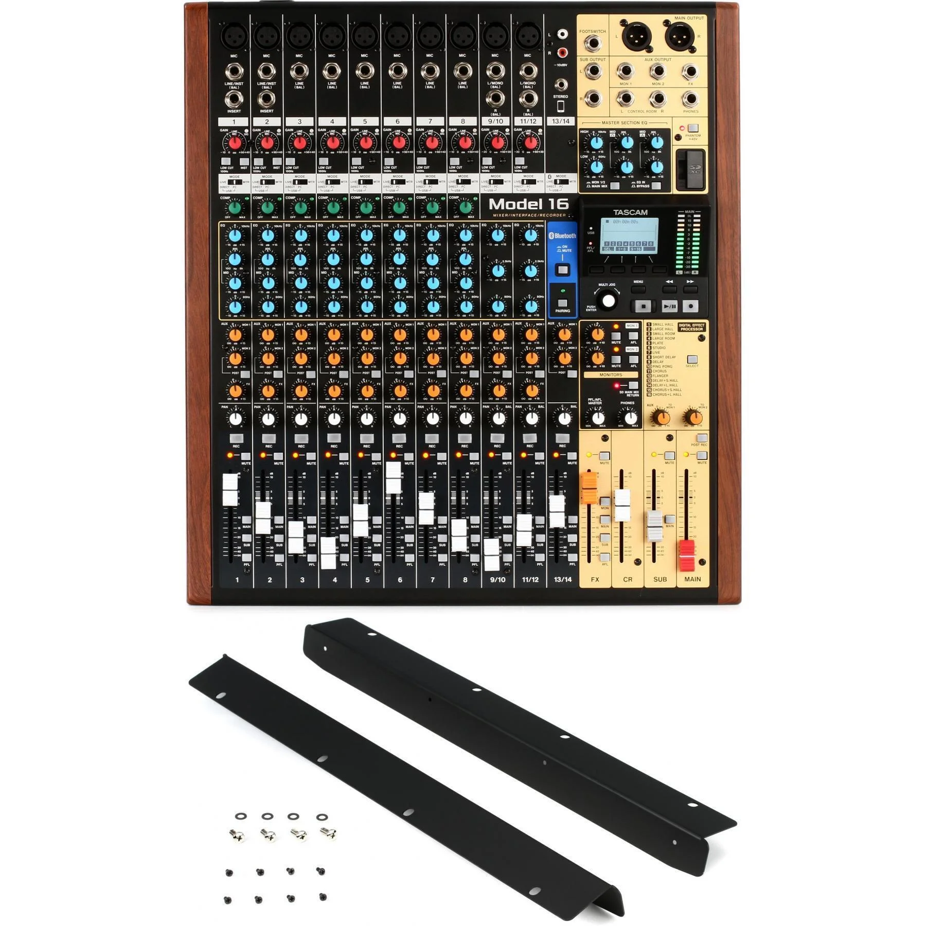 TASCAM Model 16 调音台/接口/录音机（含机架安装套件）