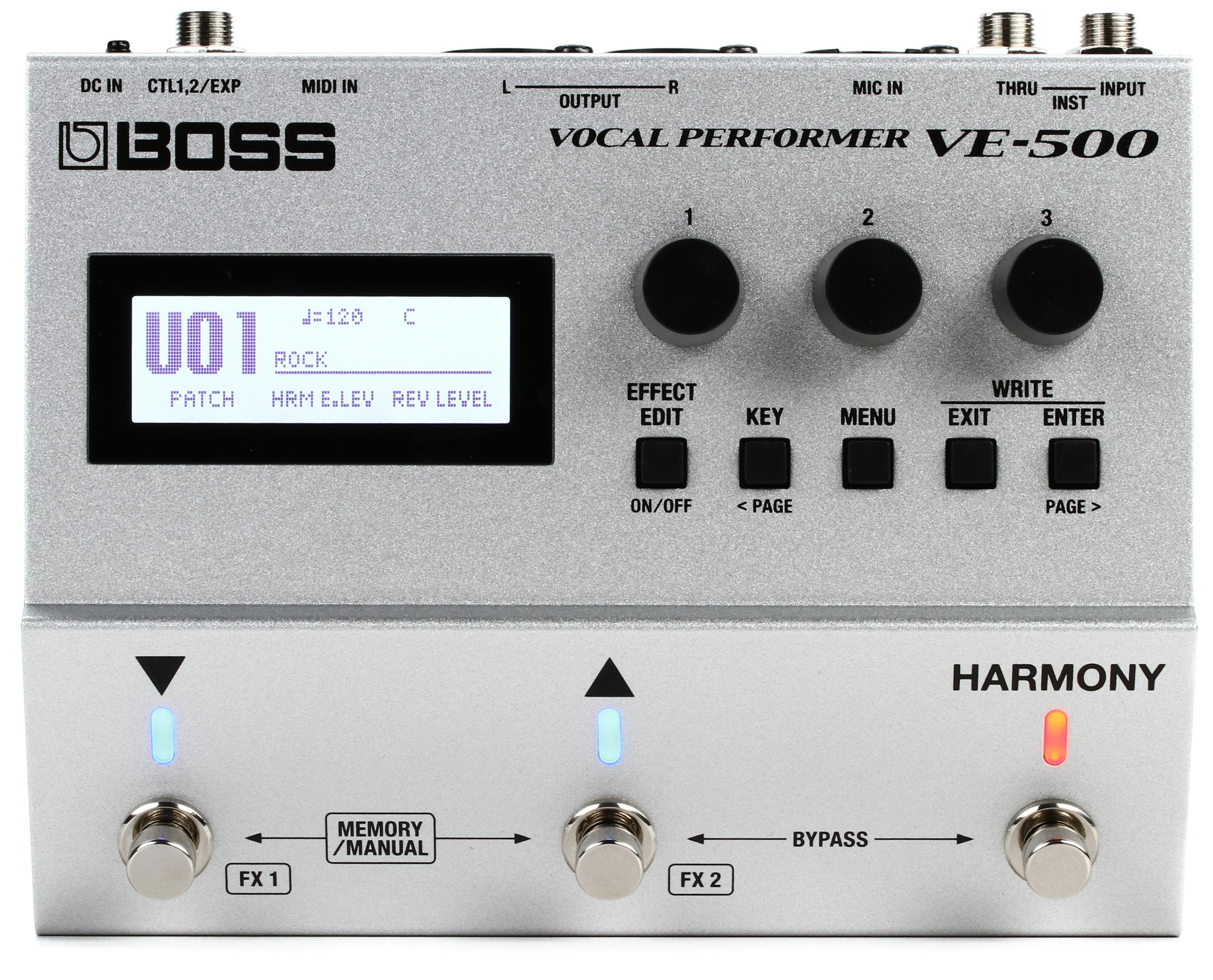 Boss VE-500 人声演奏效果器踏板