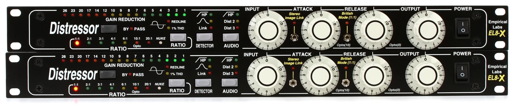 Empirical Labs EL8-XS Distressor 压缩器（带英式模式与Image Link功能，立体声对装）