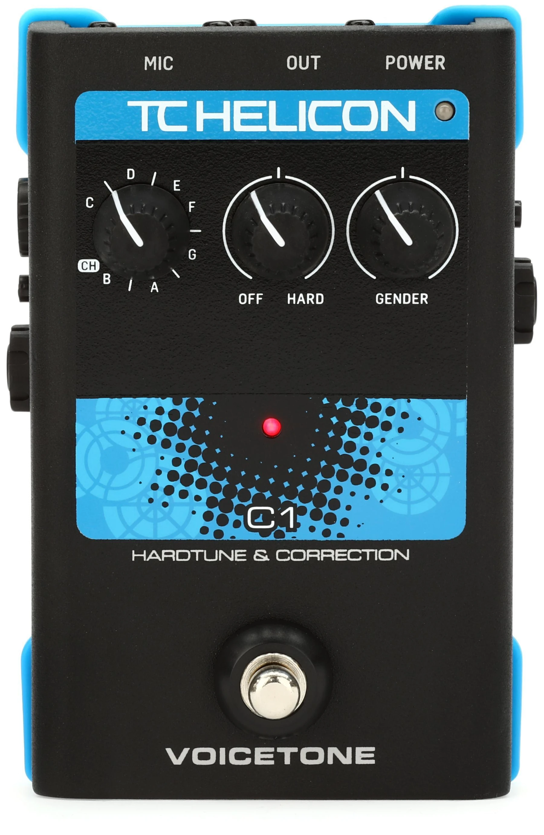 TC-Helicon VoiceTone C1 硬调音高修正效果器踏板