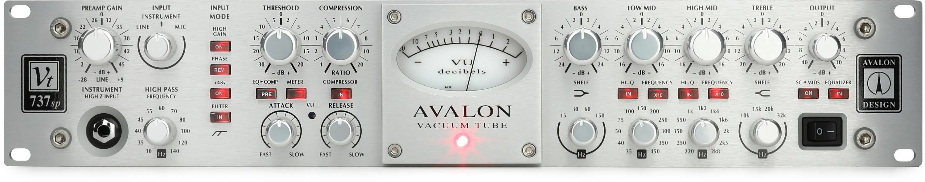 Avalon VT-737sp 电子管通道条