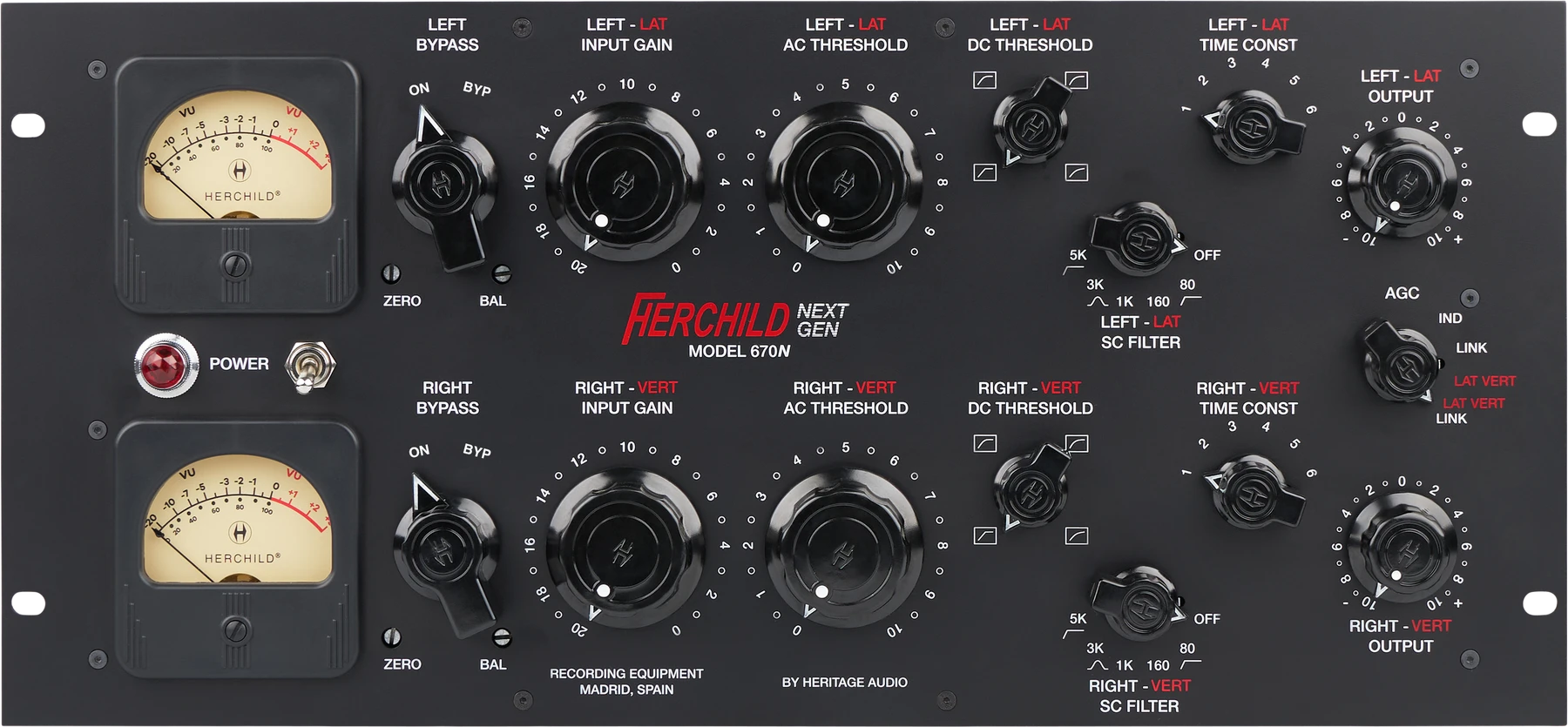 Heritage Audio Herchild Next Gen 670N 立体声电子管压缩器/限制器