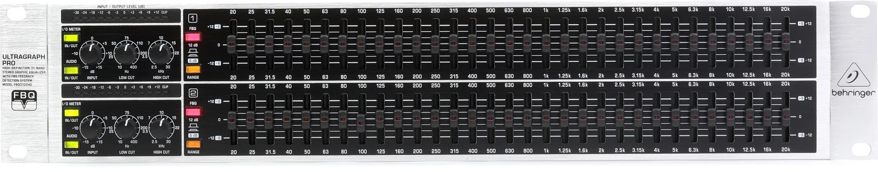 Behringer Ultragraph Pro FBQ3102HD 31段立体声图形均衡器