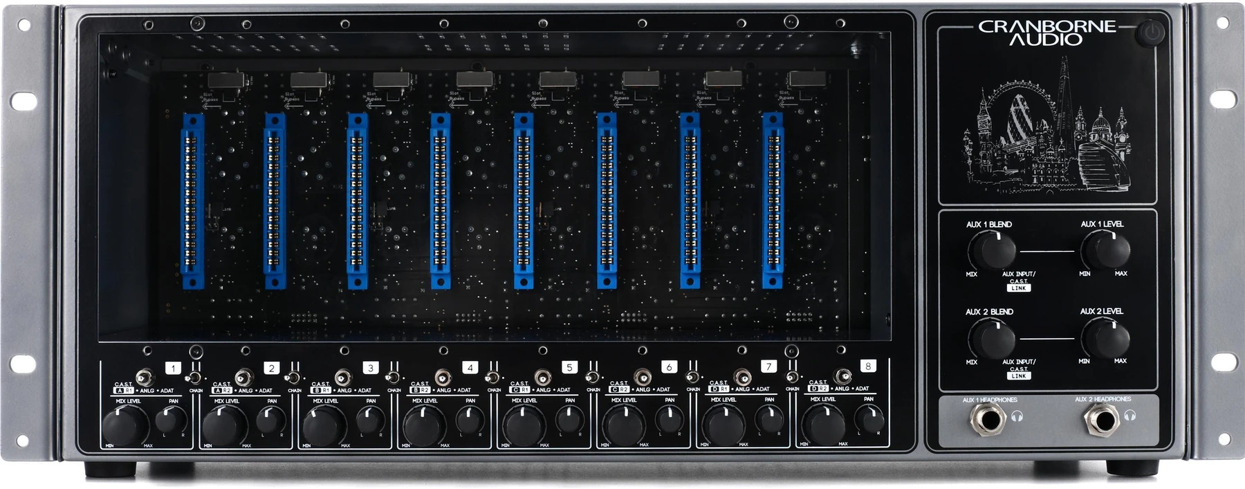 Cranborne Audio 500ADAT 8槽500系列机架（带ADAT输入输出接口）