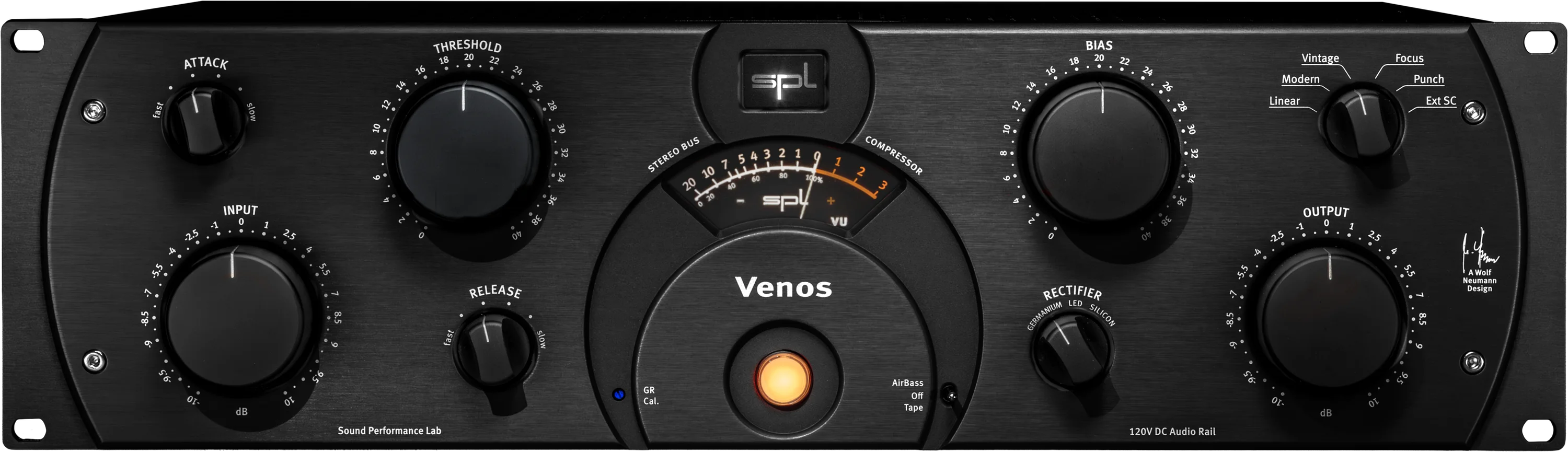 SPL Venos 立体声电子管总线压缩器（黑色款）
