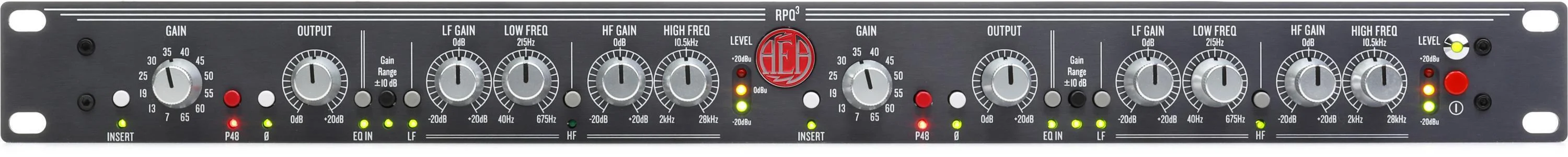 AEA RPQ3 双通道铝带麦克风前置放大器和均衡器