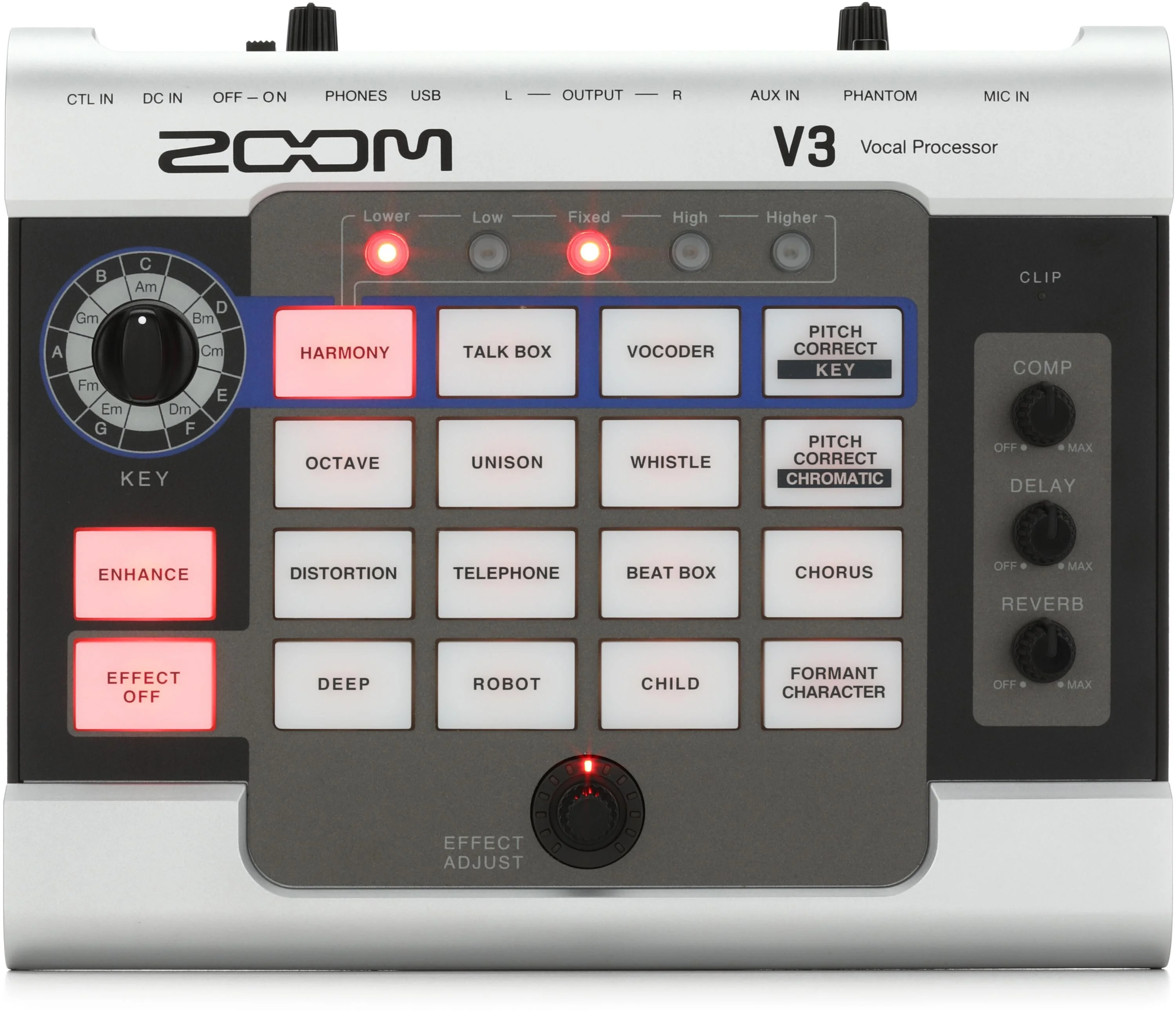Zoom V3 多效果人声处理器