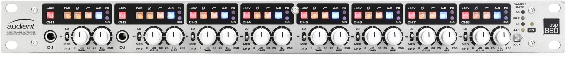 Audient ASP880 8通道麦克风前置放大器