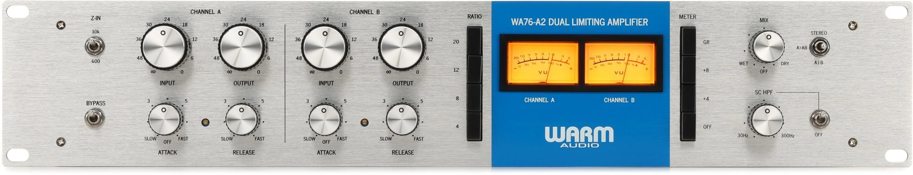 Warm Audio WA76-A2 双通道复古音色分立元件场效应管压缩器