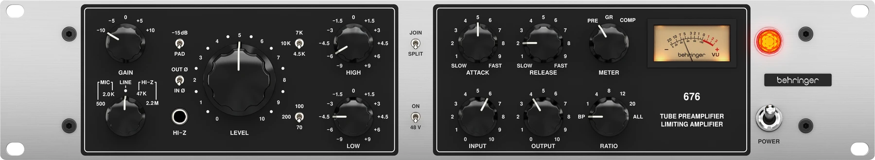 Behringer 676 电子管前置放大器和限制放大器