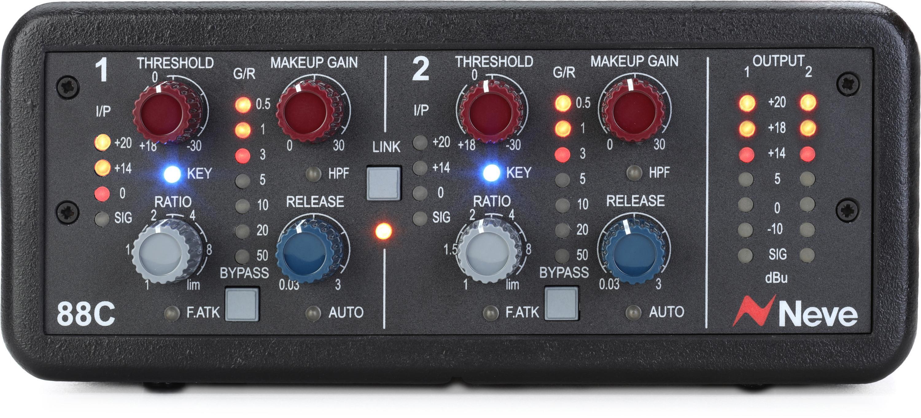 Neve 88C 双通道桌面式动态处理器 USB-C接口 压缩器/限制器