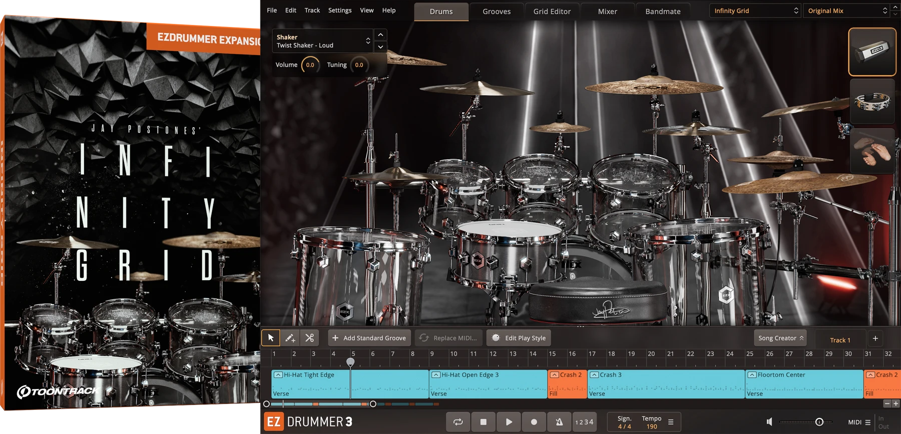 Toontrack Infinity Grid EZX 音色扩展包