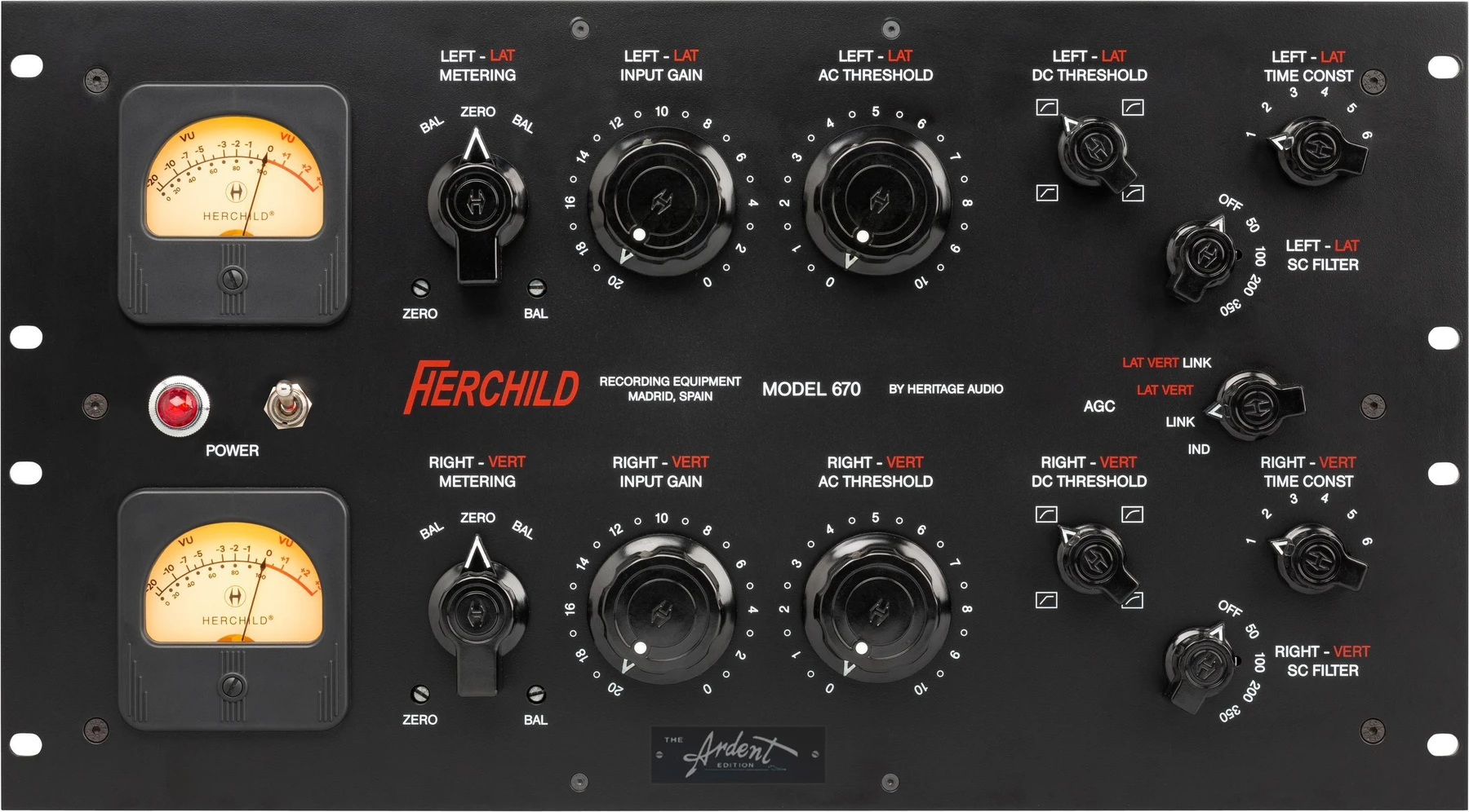 Heritage Audio Herchild Model 670 Ardent版 立体声电子管限制器/压缩器