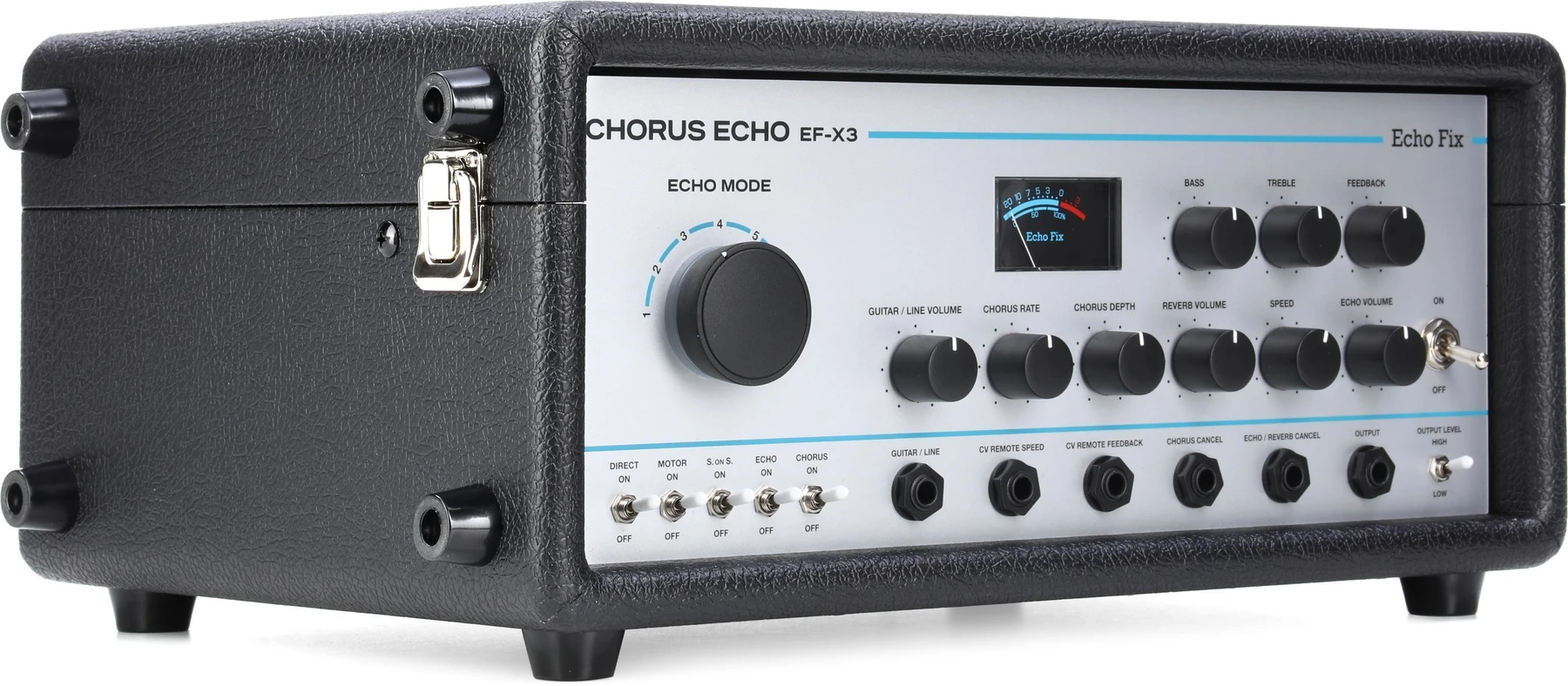 Echo Fix EF-X3 涂胶材质合唱回声磁带延迟器 - 复古银色前面板