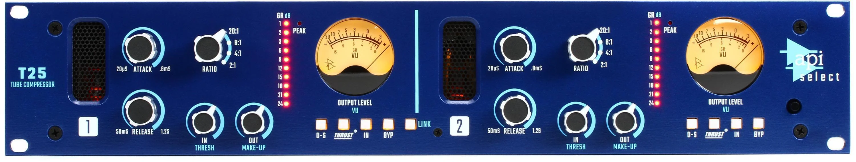 API Select T25 双通道电子管压缩器