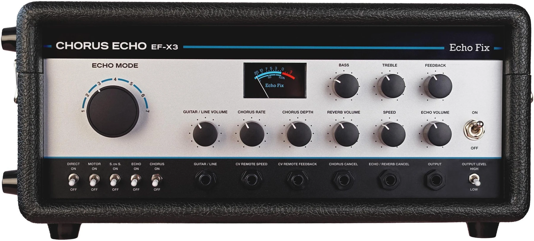 Echo Fix EF-X3 覆膜合唱回声磁带延迟器 - 银色前面板