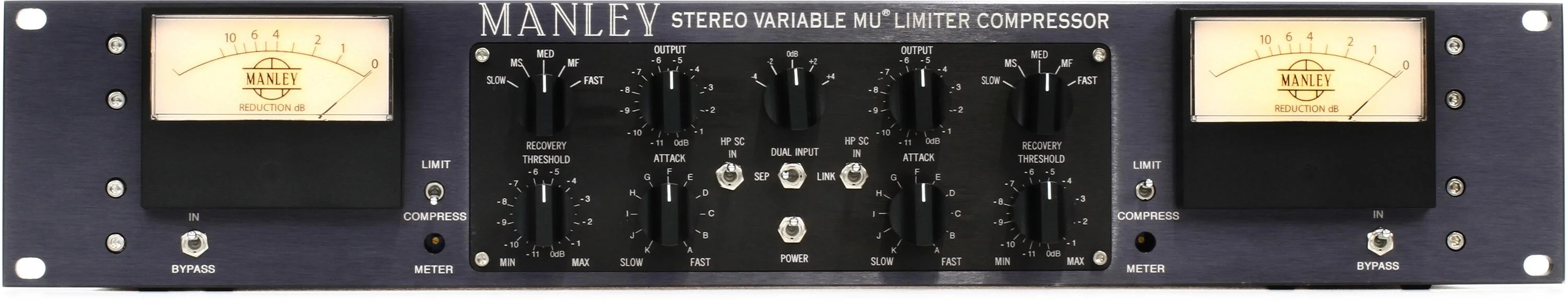 Manley Variable Mu 立体声限制器压缩器 - 母带版