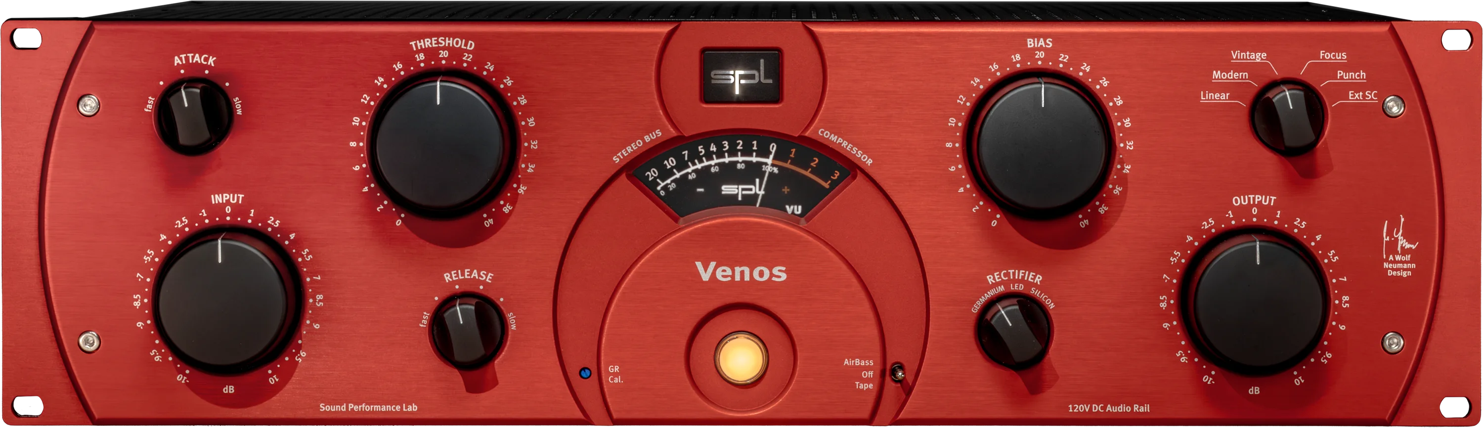 SPL Venos 立体声电子管总线压缩器 - 红色款