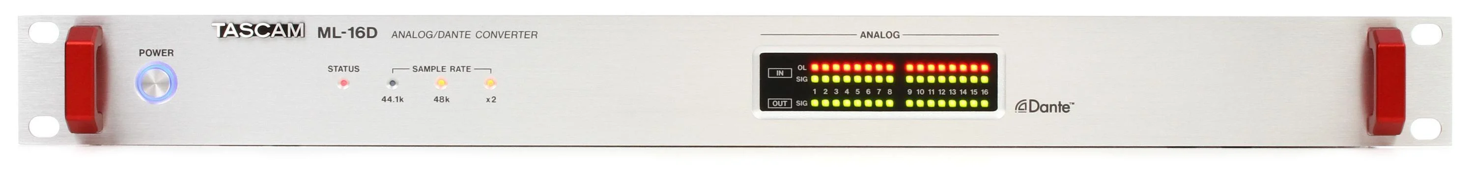 TASCAM ML-16D 16通道模拟转Dante转换器