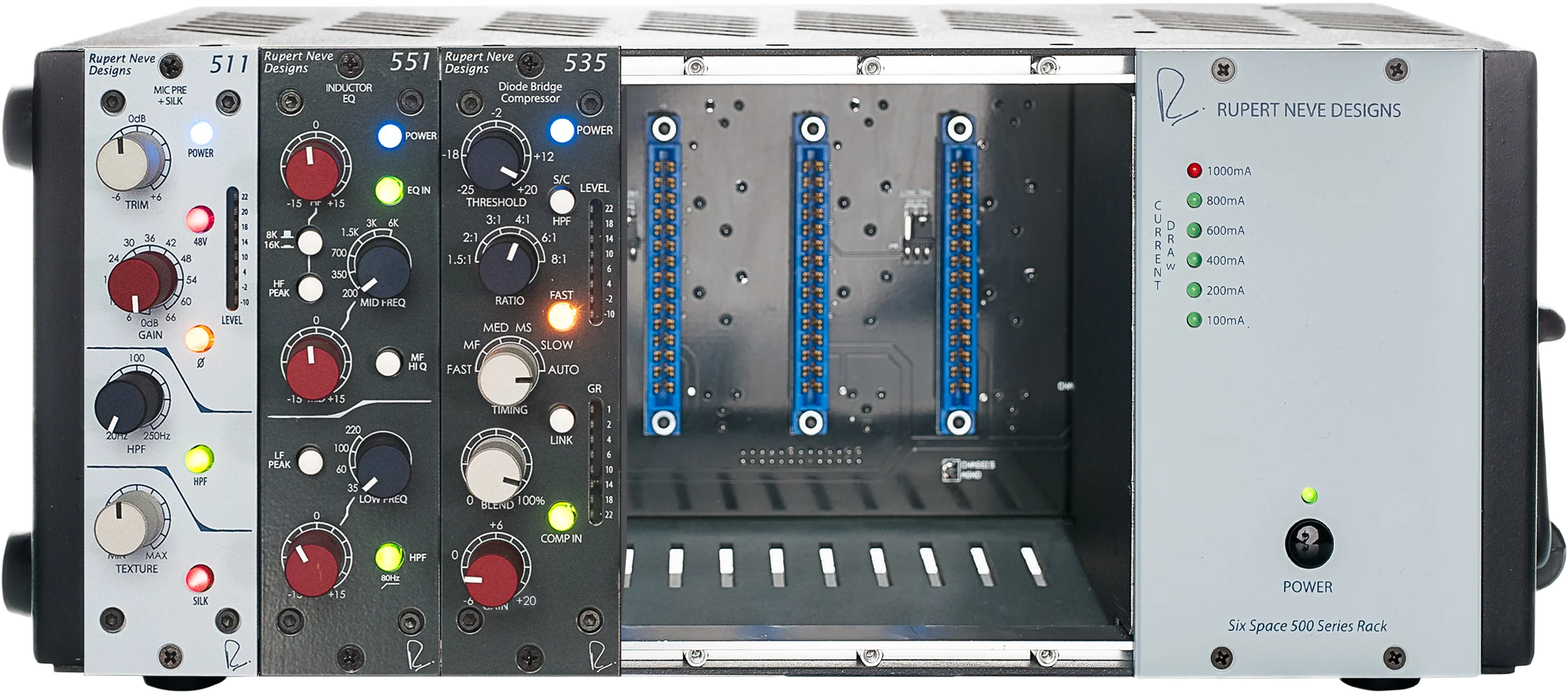 Rupert Neve Designs R6 6槽500系列机架通道条套装