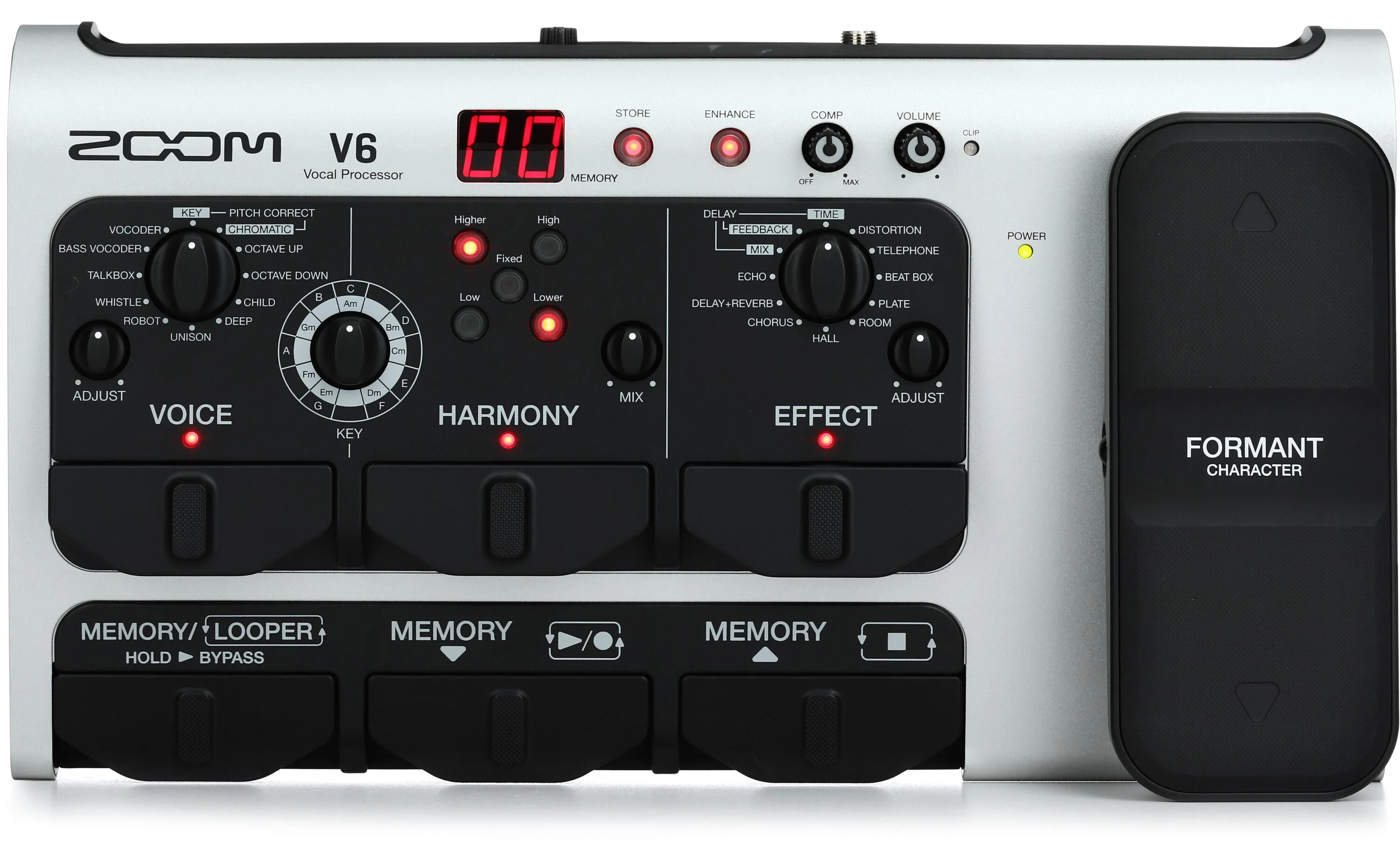 Zoom V6-SP 人声效果器踏板