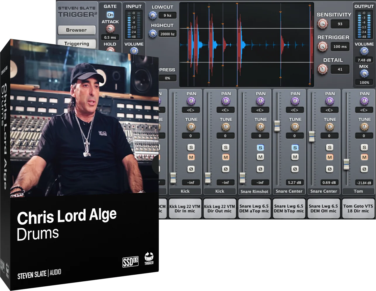 Steven Slate Drums Chris Lord-Alge 鼓组 Trigger 扩展包