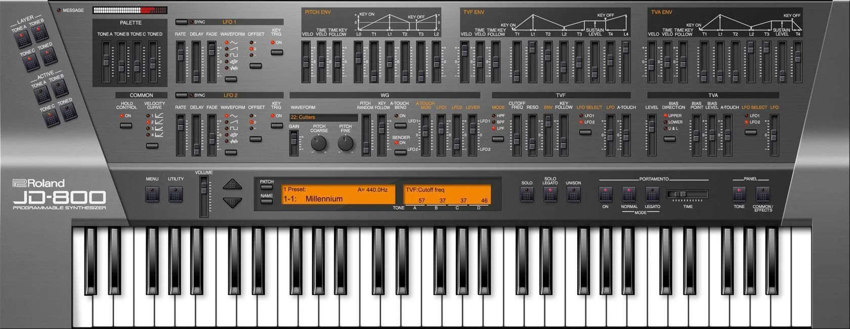 Roland JD-800 软件合成器