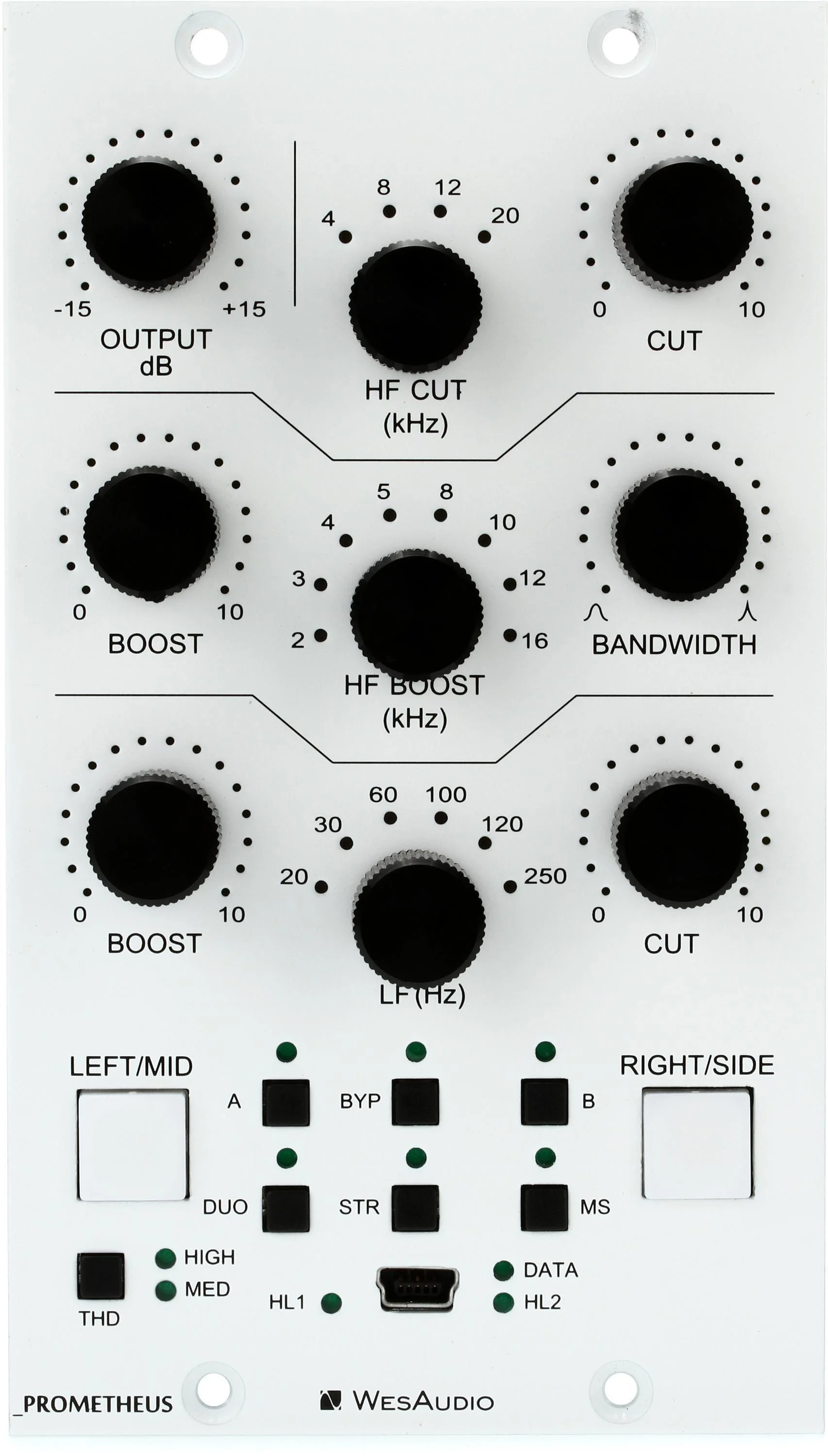 WesAudio Prometheus 500系列立体声模拟均衡器（带数字召回功能）
