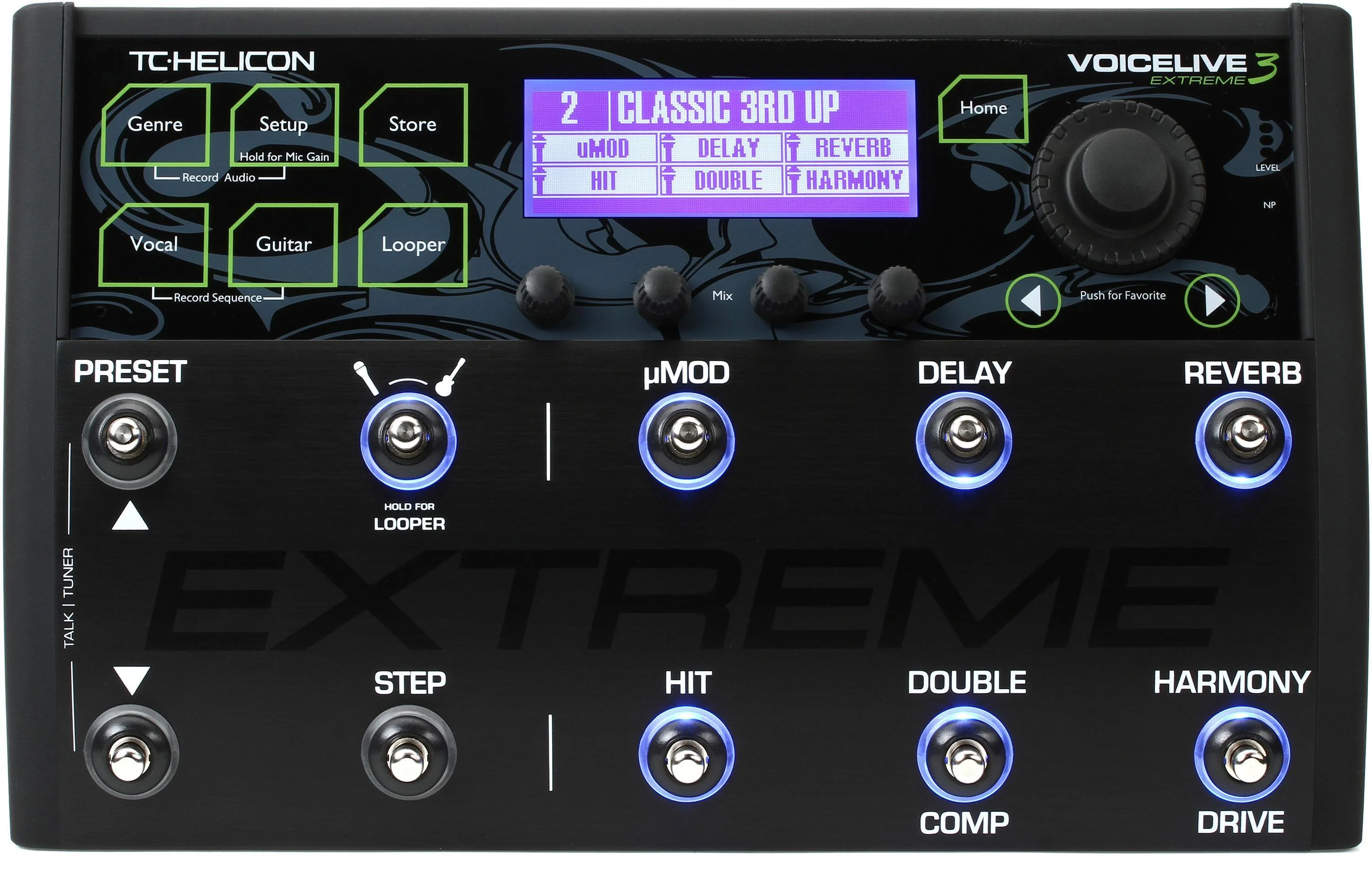 TC-Helicon VoiceLive 3 Extreme 吉他与人声效果处理器踏板