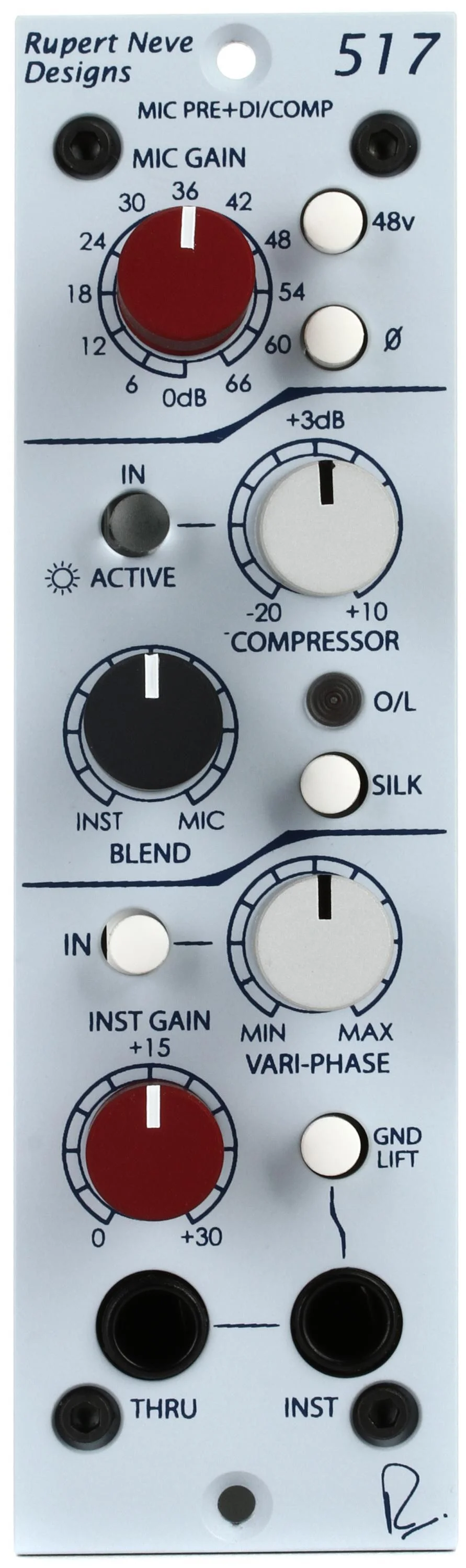 Rupert Neve Designs 517 500系列麦克风前置放大器&压缩器（认证开箱版）