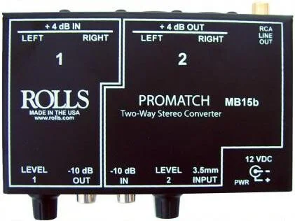 Rolls MB15b ProMatch 双向立体声电平转换器