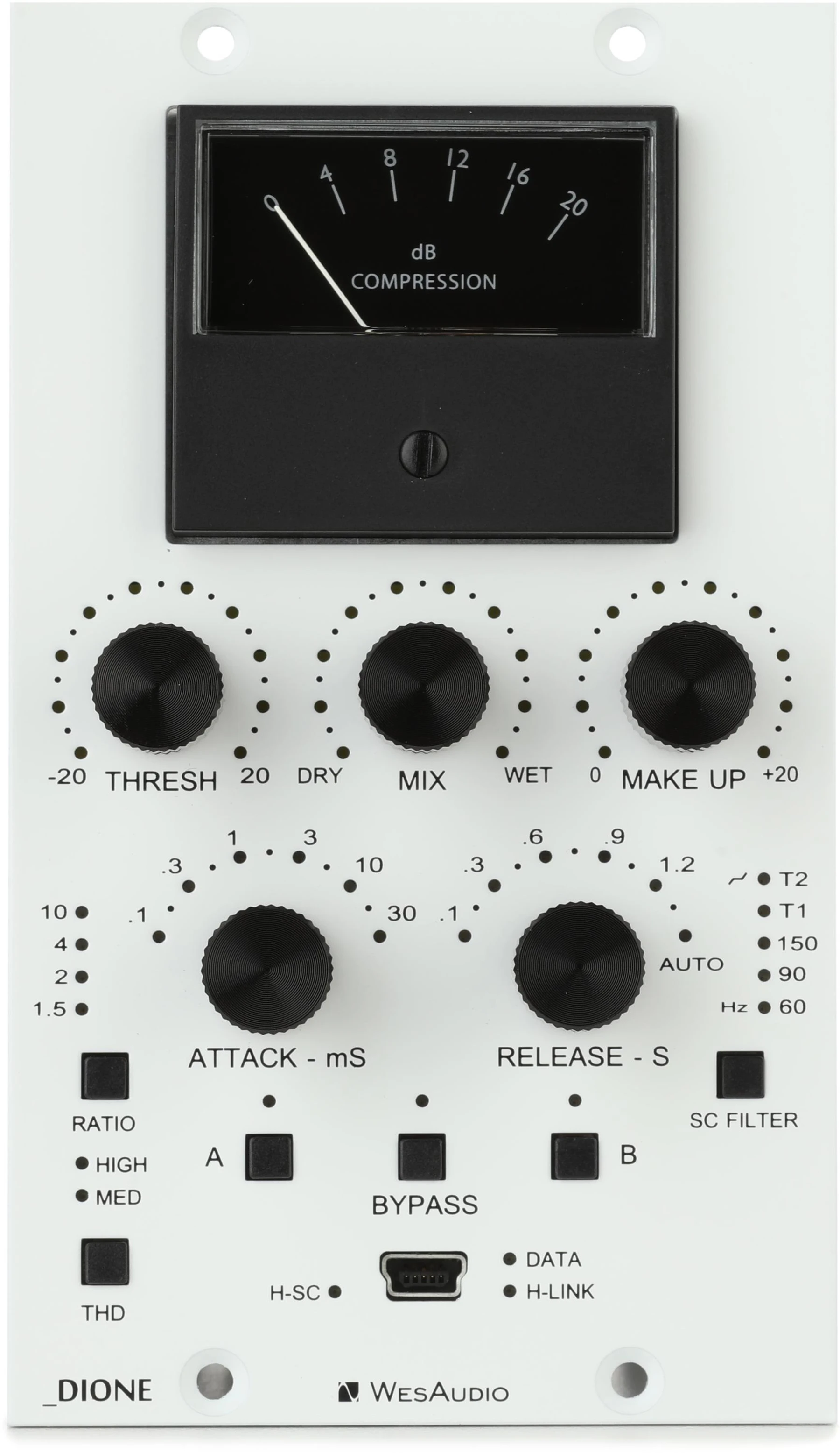 WesAudio DIONE NG500 500系列模拟总线压缩器（带数字召回功能）（认证开箱版）