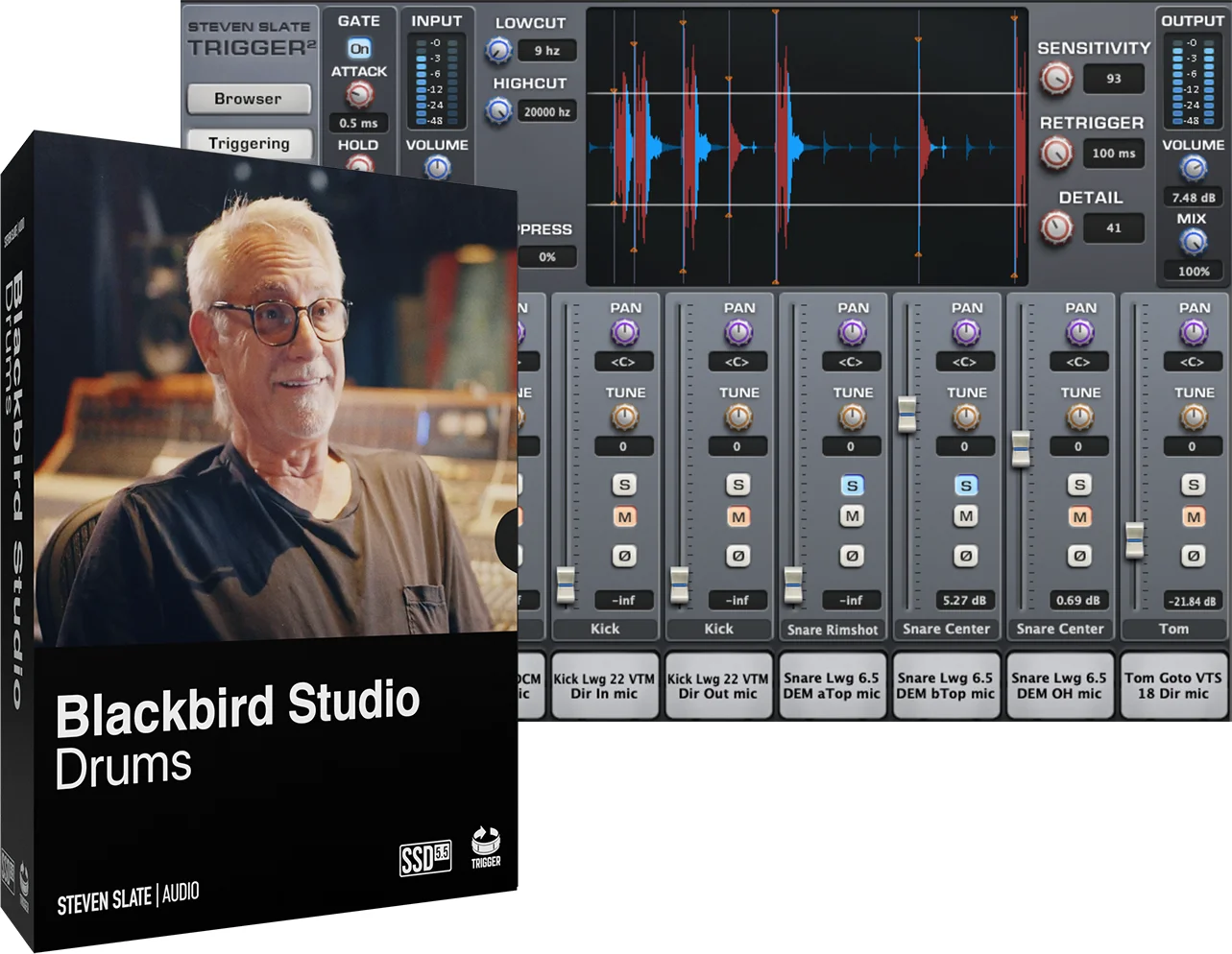 Steven Slate Drums Blackbird Studios 鼓组 Trigger 扩展包
